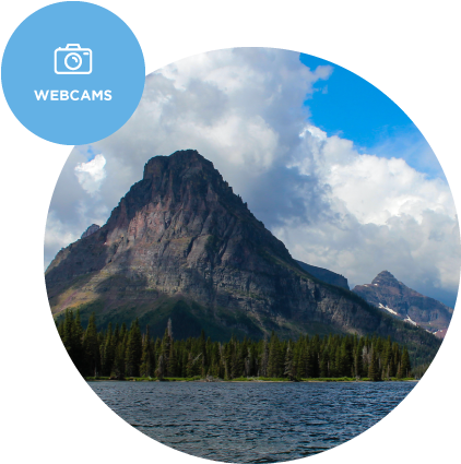 Live Images From Glacier National Park & Surrounding - East Glacier Park Village (449x427), Png Download