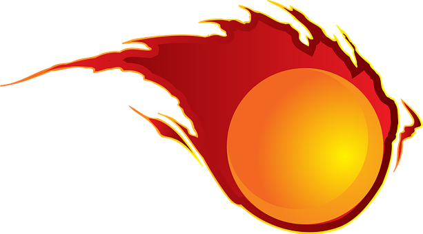 Asteroid Picture Transparent Library Huge Freebie - Fire Ball Clip Art (613x340), Png Download
