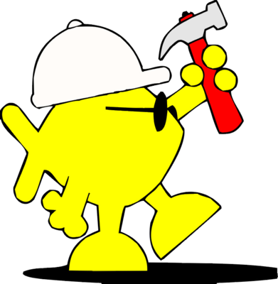 Christian Fish With Hammer - Fix It Clipart (391x400), Png Download
