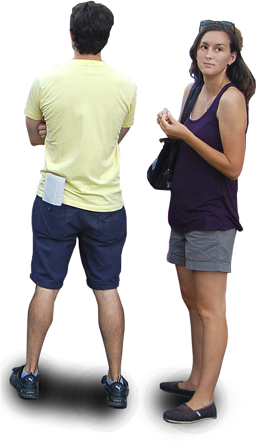 Free Business People Walking Png - Couple People Walking Png (560x933), Png Download