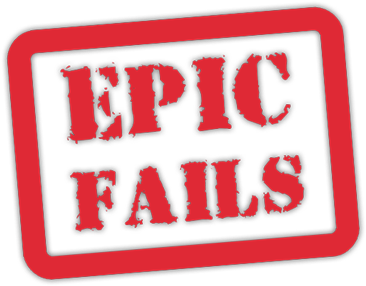 Epic Fails Logo - Transparent Sticker Epic Fail (368x377), Png Download