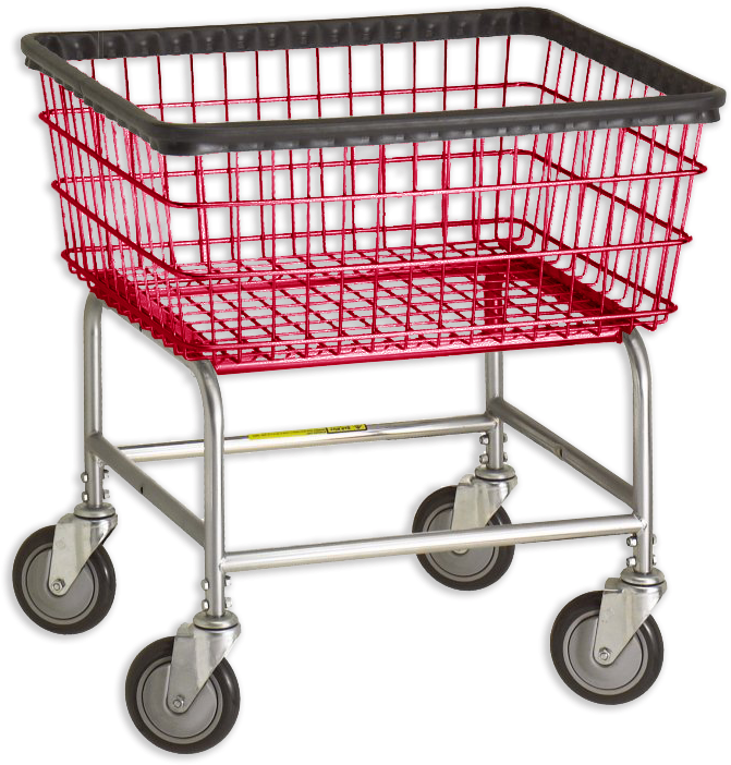 R&b Wire - R&b Wire Standard Laundry Cart W/ Chrome Basket (800x796), Png Download