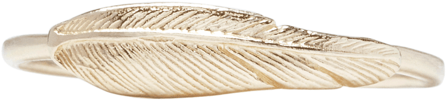 Large Feather Stacking Ring - Ring (970x1024), Png Download