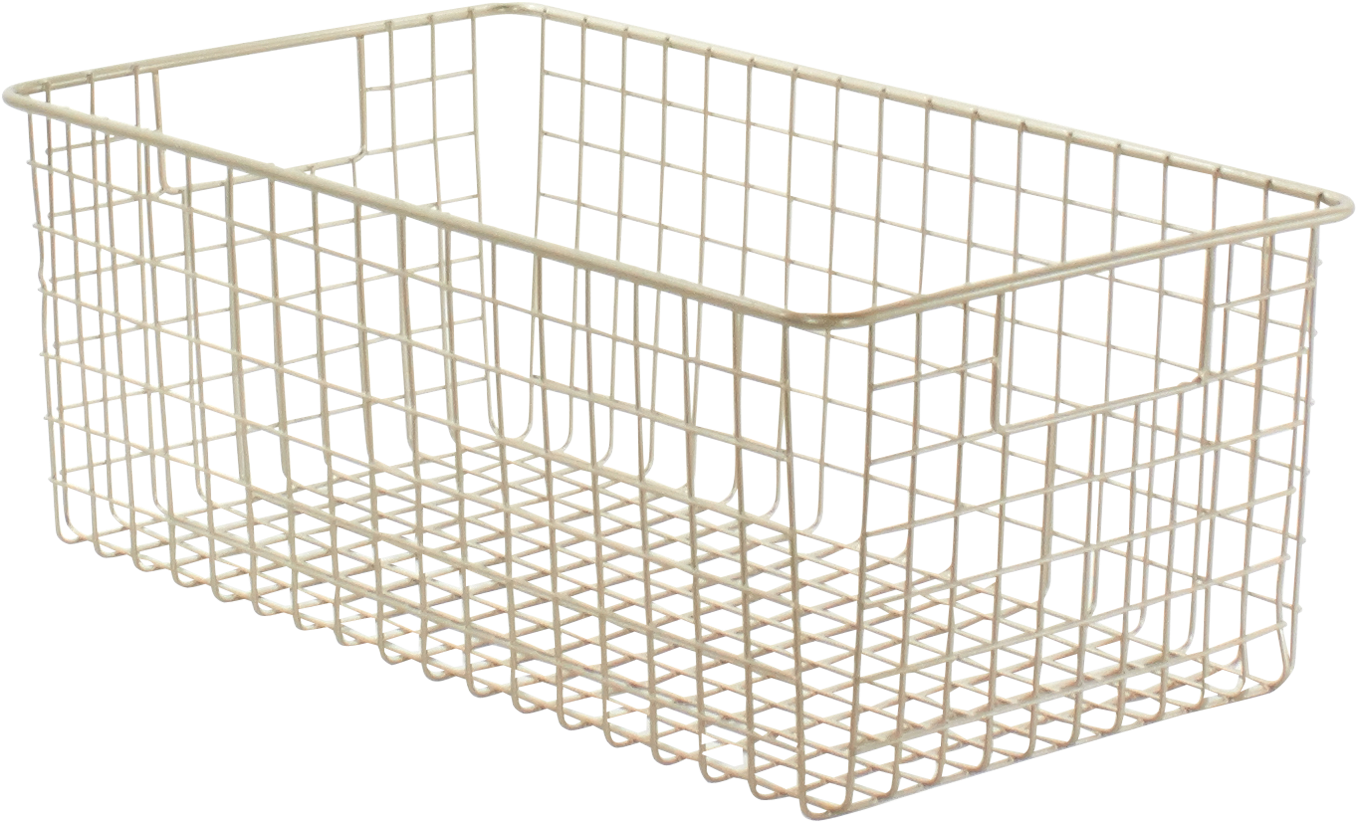 Tall Satin Classico 9 X 16 Wire Basket - Basket (1500x1500), Png Download