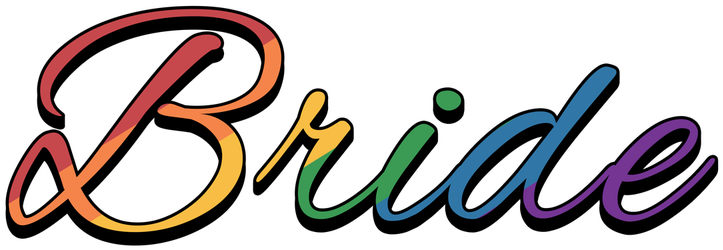 The Word Bride Filled With, Lesbian Pride, Rainbow - Lesbian Pride Rainbow Bride Greeting Card (800x800), Png Download