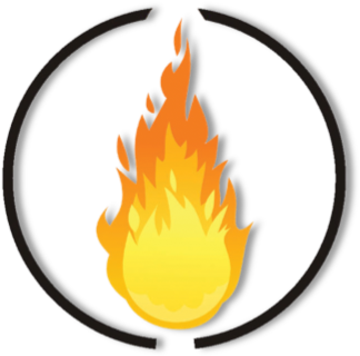 Fire - The Circle (381x370), Png Download