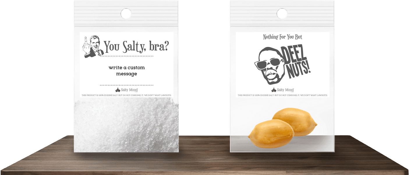 Salty Mood - Deez Nuts - .com (1436x742), Png Download
