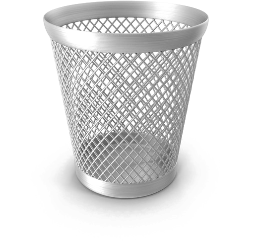 Waste Basket Transparent Images Png - Full Waste Paper Basket (600x600), Png Download