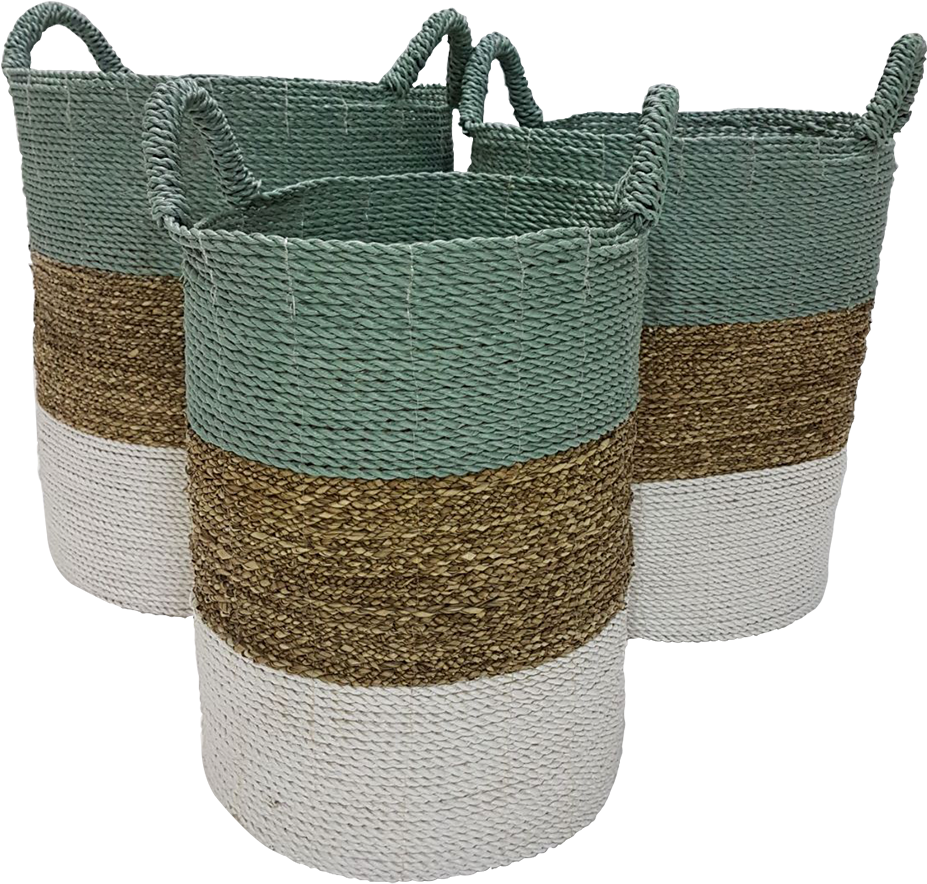 Laundry Basket Aqua L - Knitting (1080x1080), Png Download