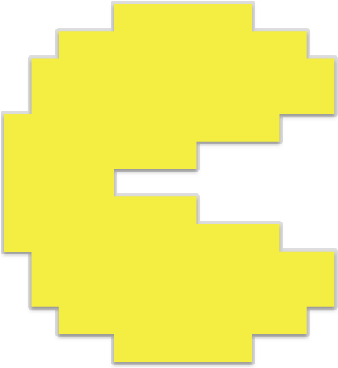 Pac Man Dots Png - Pac Man Power Up (650x650), Png Download