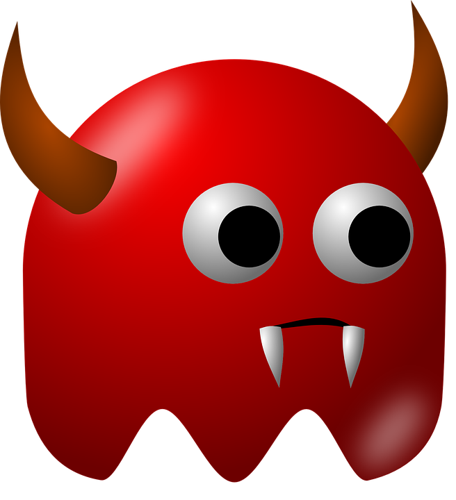 Pacman, Pac-man, Character, Game, Pac Man, Computer - Devil Clip Art (583x640), Png Download