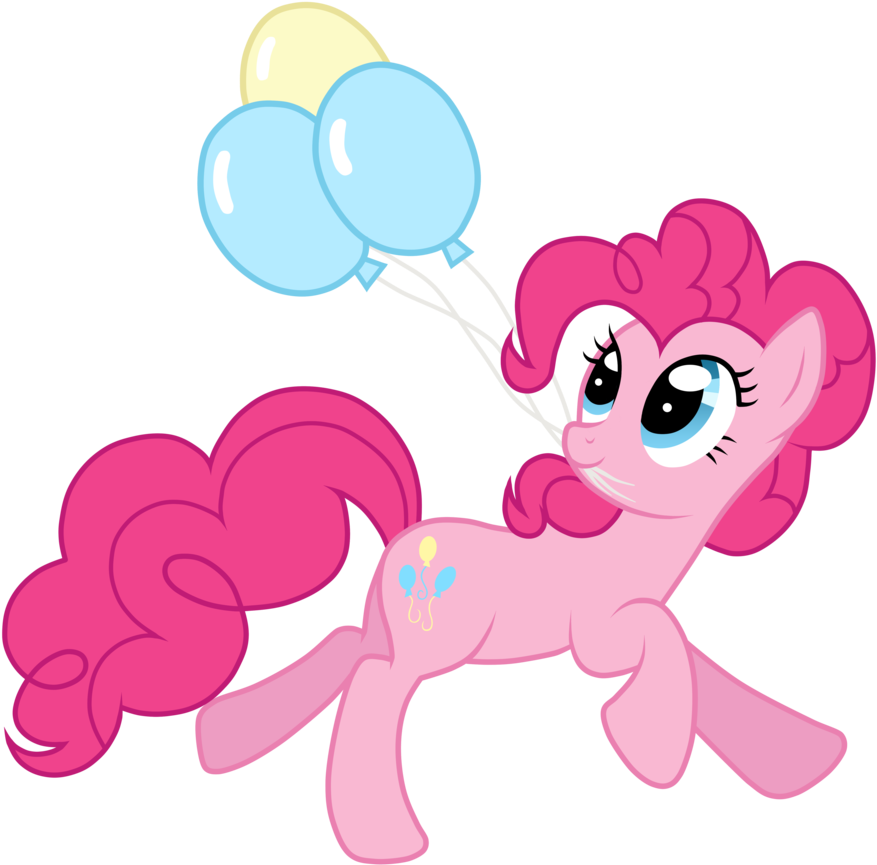 Image Free Image Pinkie Pie Grasping Balloons With - Balloon My Little Pony (900x886), Png Download
