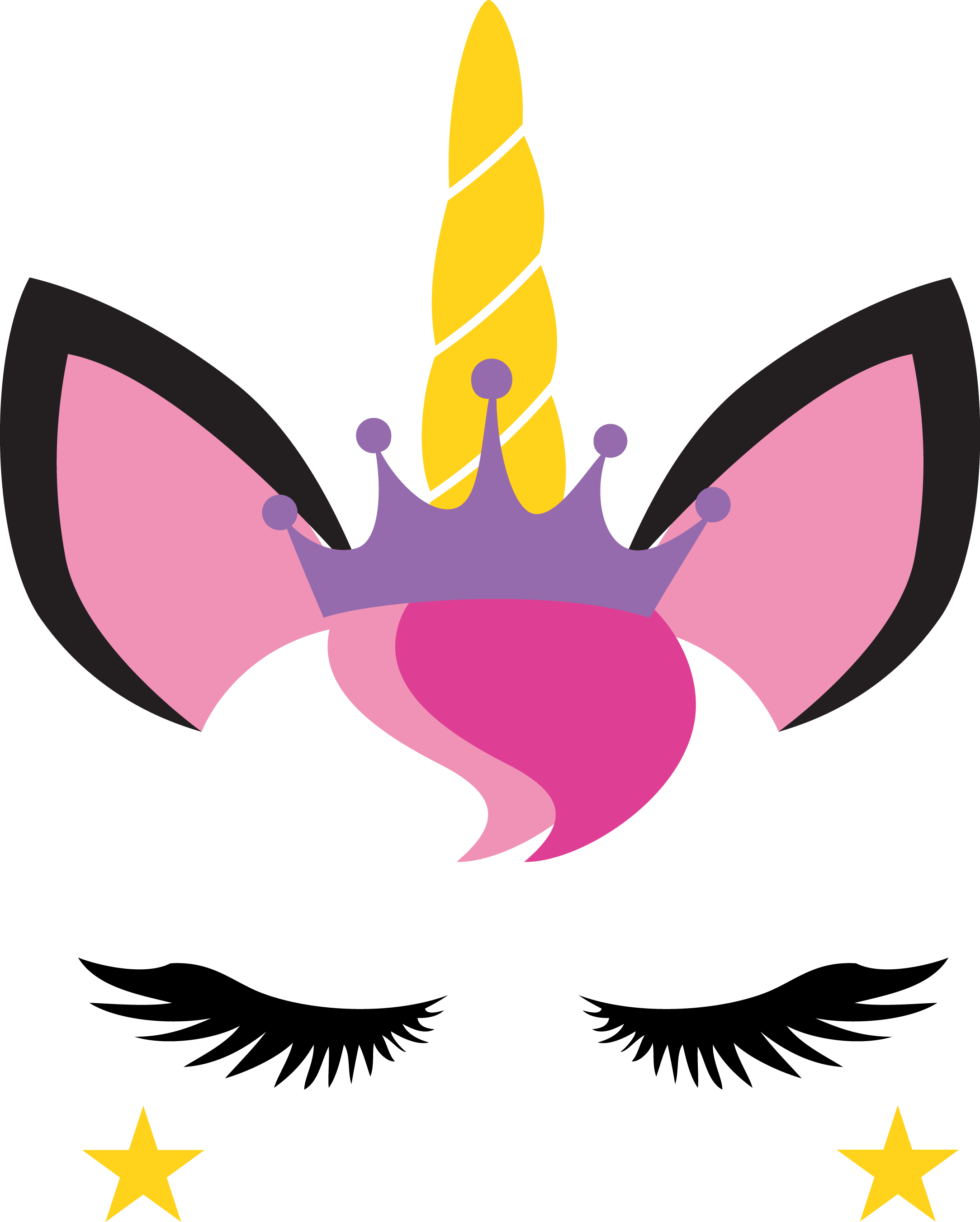 Free Unicorn Svg Free Svg File Compatible With Silhouette (2167x2703), Png Download