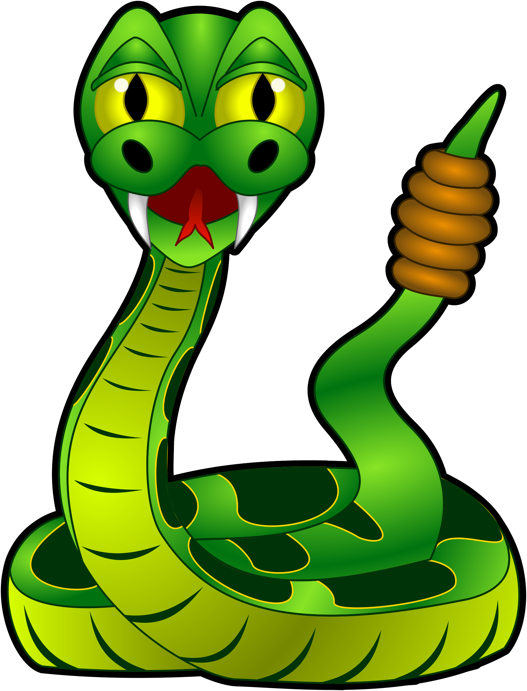 This Free Icons Png Design Of Cartoon Rattlesnake (1830x2400), Png Download