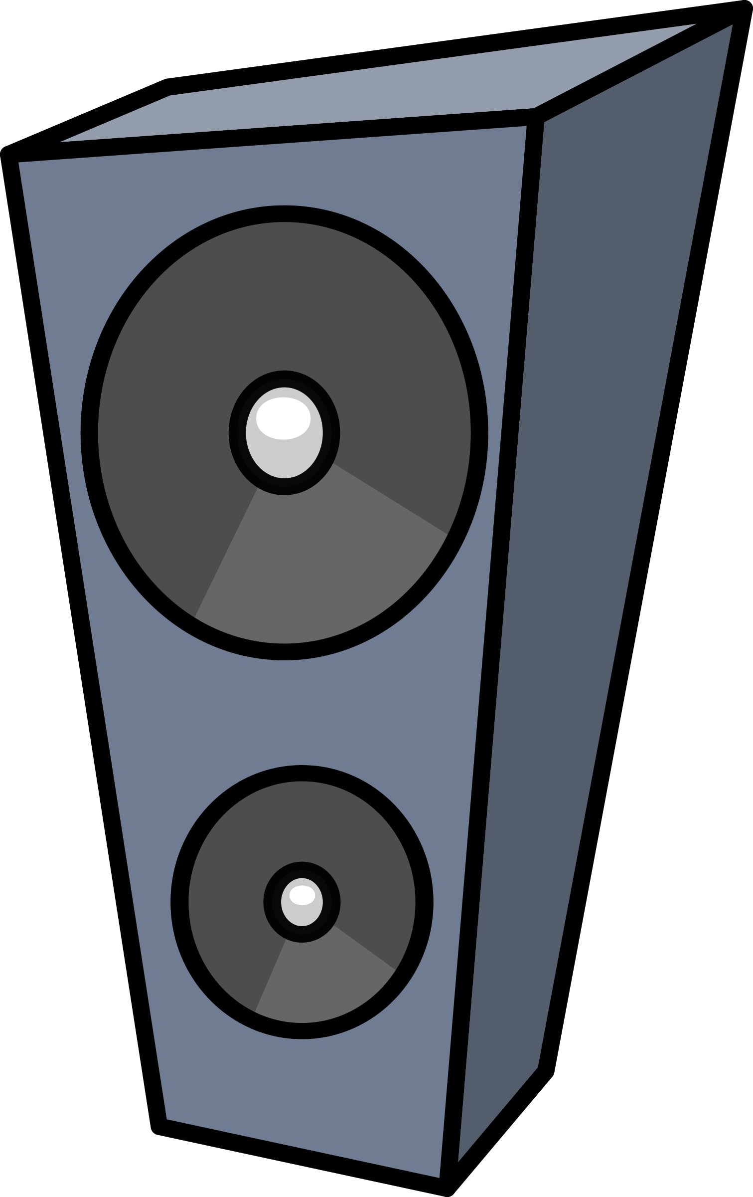 Cartoon Speaker - Speaker Clipart (629x1000), Png Download