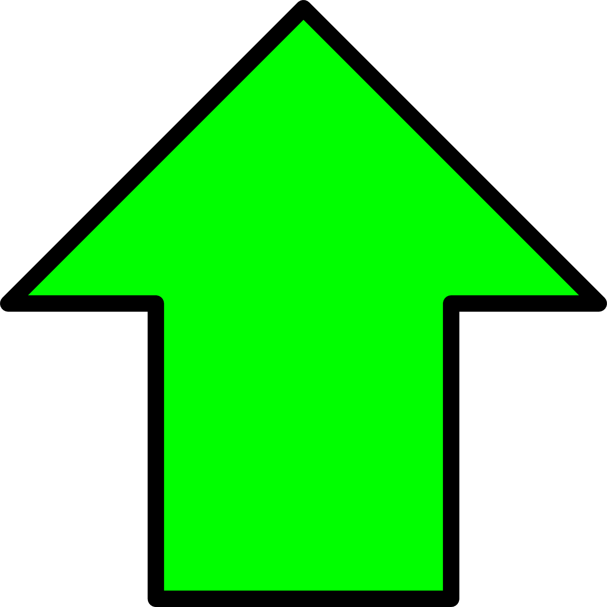 Flecha Verde - Green Up Arrow Png (800x800), Png Download
