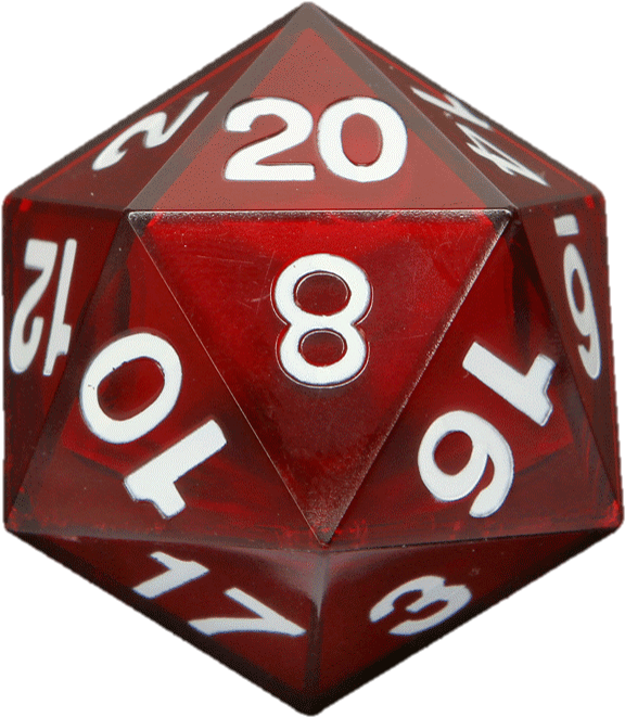 D20 Png-0 - D20 Critical Hit Die (600x694), Png Download