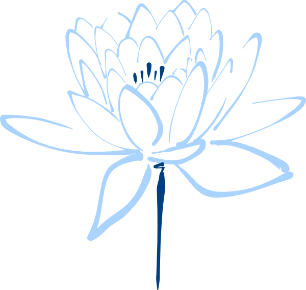 How To Set Use Blue Lotus Svg Vector (600x568), Png Download