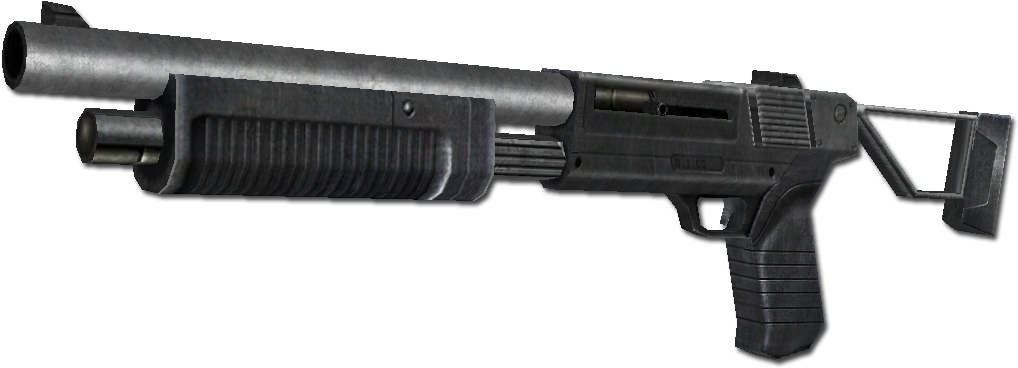 Cncr Shotgun Render - Firearm (1105x515), Png Download