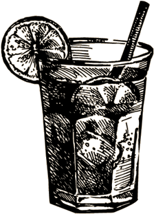 28 Collection Of Cocktail Drawing Png - Gin And Bear (370x331), Png Download