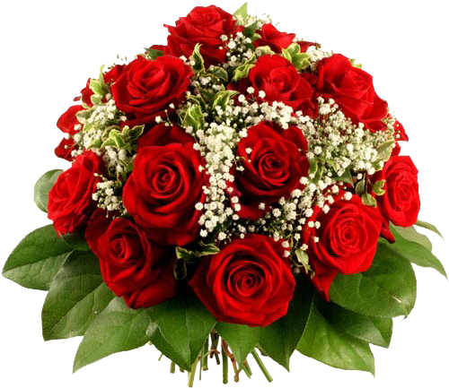 Bouquet Vector Flower Bokeh - Buque De Rosa Em Png (500x500), Png Download