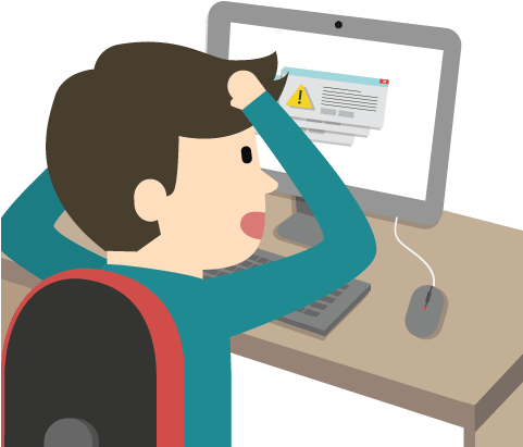 30 Day "100% Satifiction" Guarantee - Broken Computer Cartoon Png (480x480), Png Download