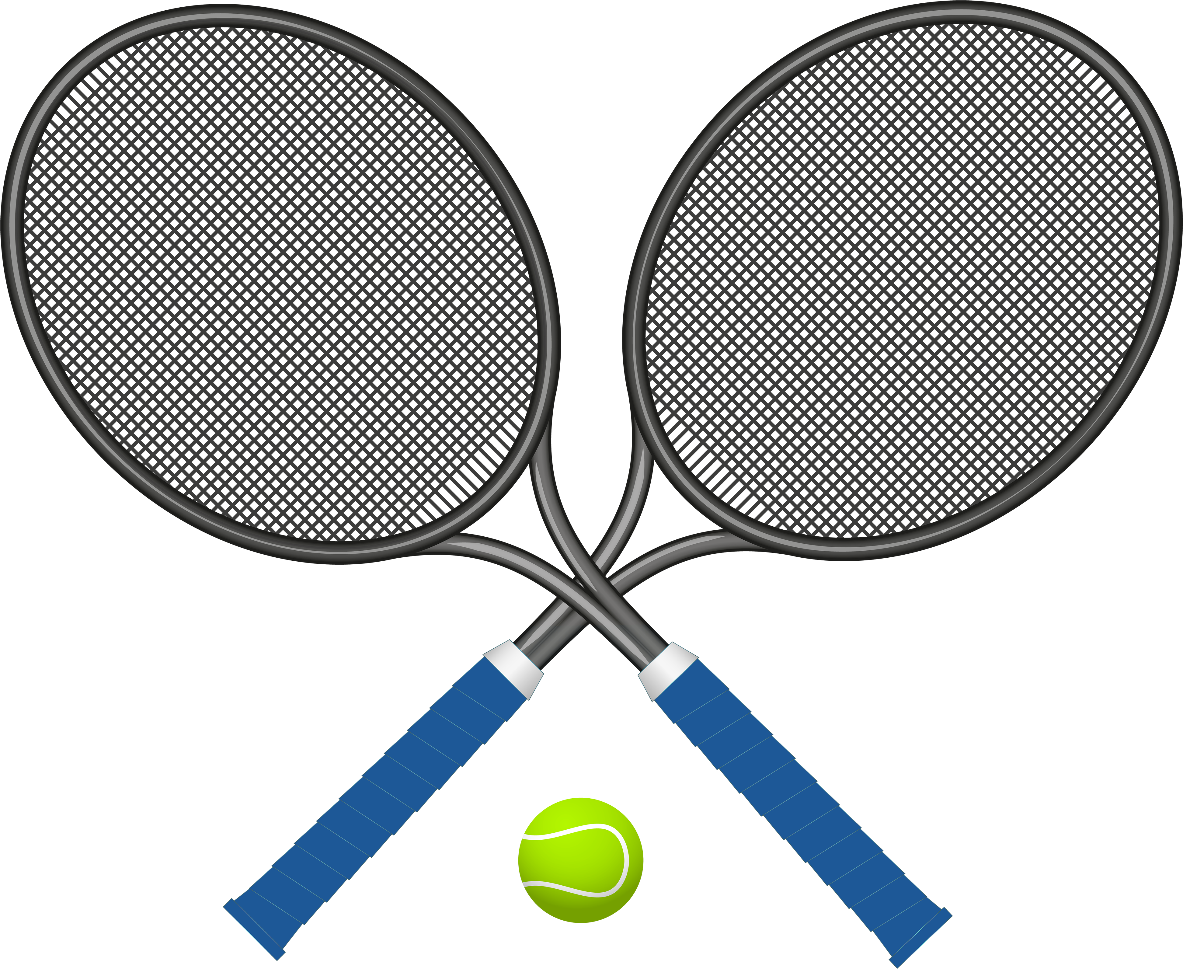 Tennis Rackets With Ball Png Clipart - Tennis Bat And Ball Png (4000x3288), Png Download
