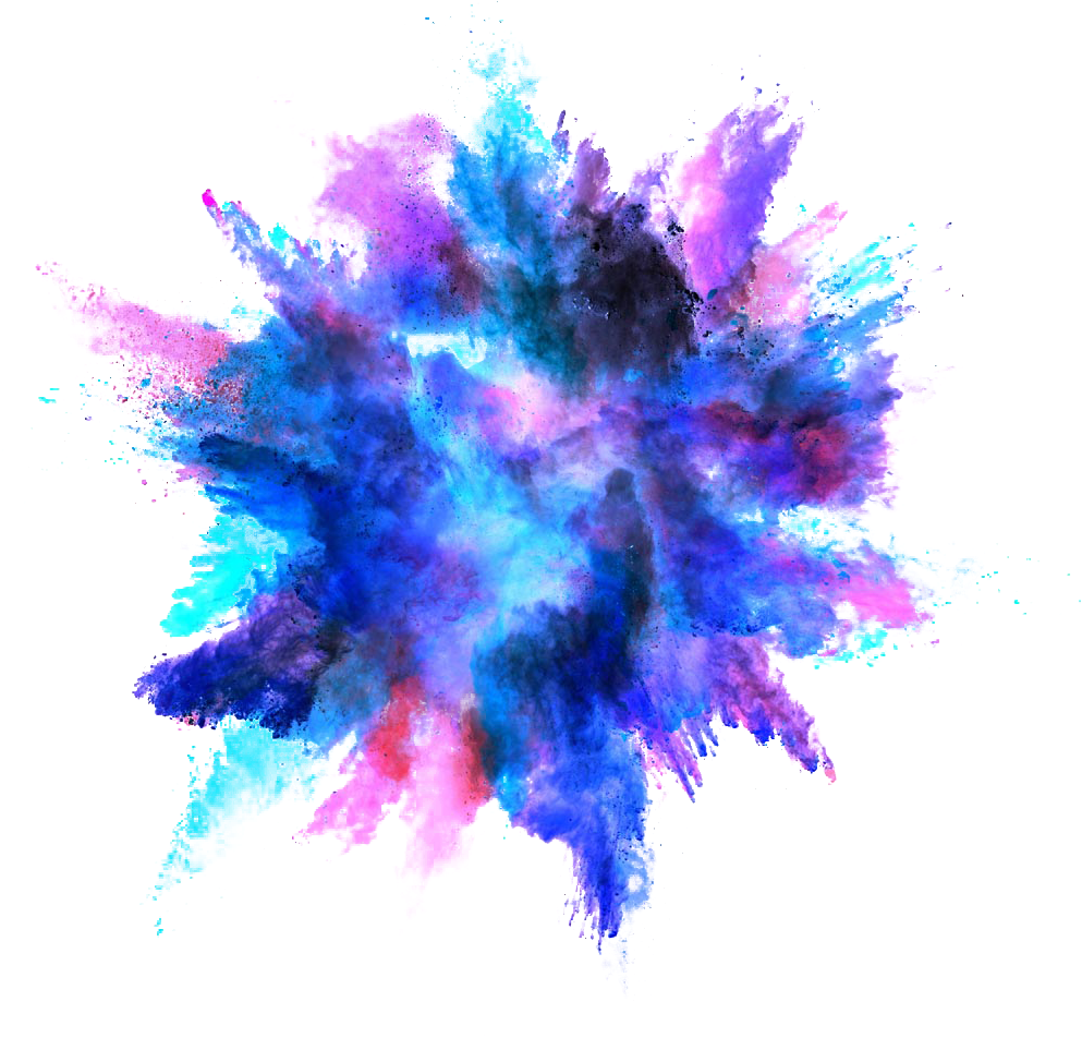 Color Splash Effect Png - Explosion Png (1091x987), Png Download
