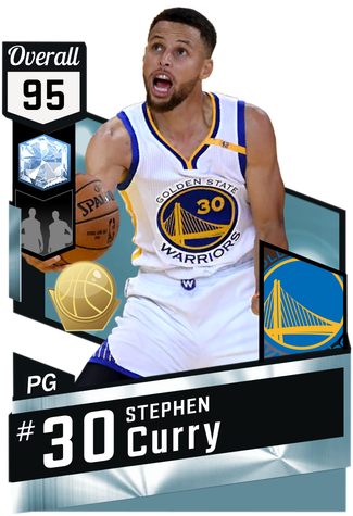Banner Freeuse Stock Myteam Diamond Card Kmtcentral - Steph Curry 2k18 Rating (325x475), Png Download