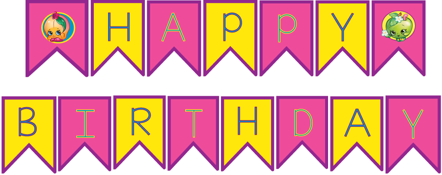 Shopkins Party Printables - Shopkins Banner Printable Free (900x356), Png Download