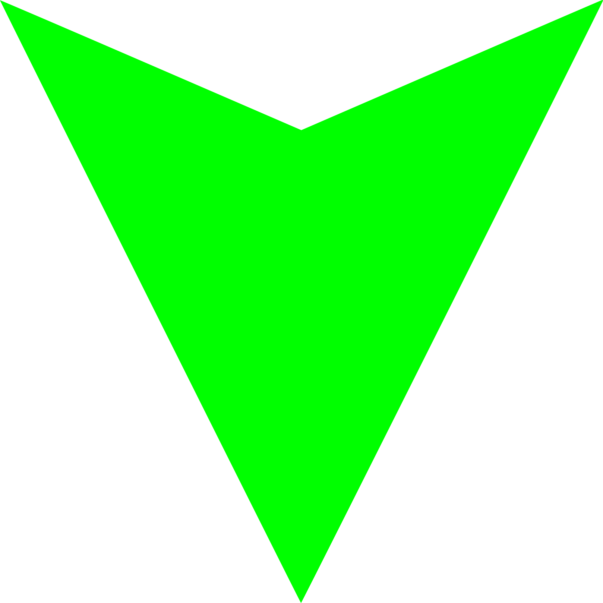 Open - Green Arrow Down (2000x2000), Png Download