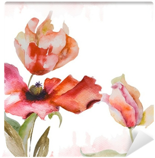 Watercolor Background Self-adhesive Wall Mural • Pixers® - Psalms 23 Decorative (400x400), Png Download