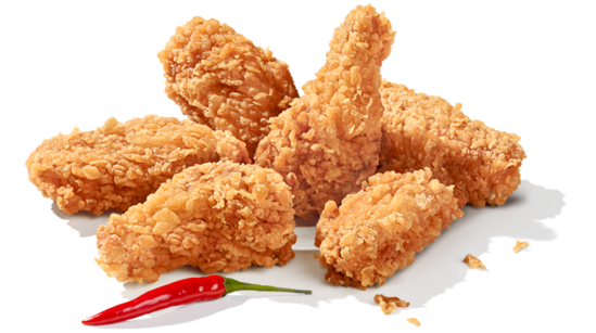 Chicken Hot Wings Png (600x306), Png Download