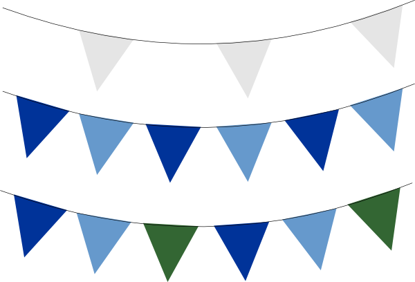 Svg Royalty Free Download Collection Of Blue High Quality - Blue Pennant Banner Clipart (600x408), Png Download