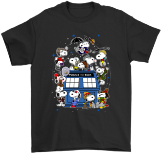 Snoopy Of Doctor Who All Doctors And The Doghouse Tardis - Doesn T Kill You T Shirt (394x394), Png Download