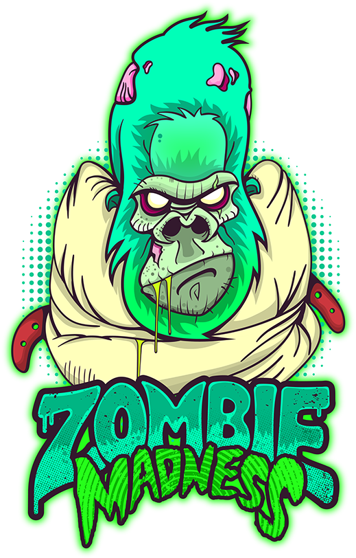 Zombie Madness On Behance - Graffiti Zombie (600x867), Png Download