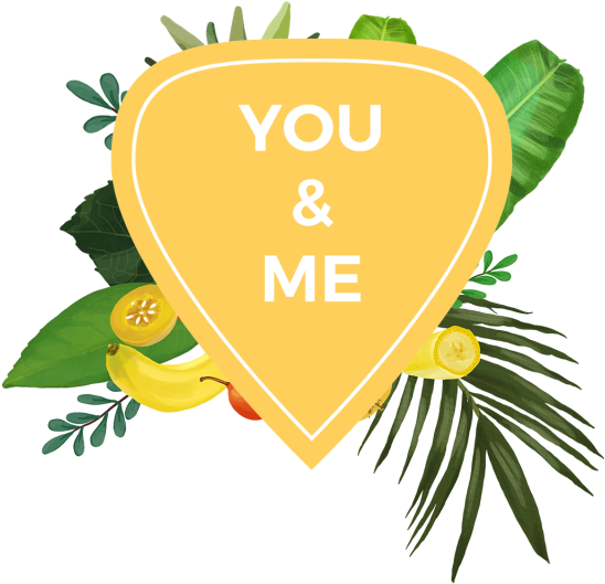 Heart Decoration Badge With Watercolor Fruits, Heart, - Portable Network Graphics (360x360), Png Download
