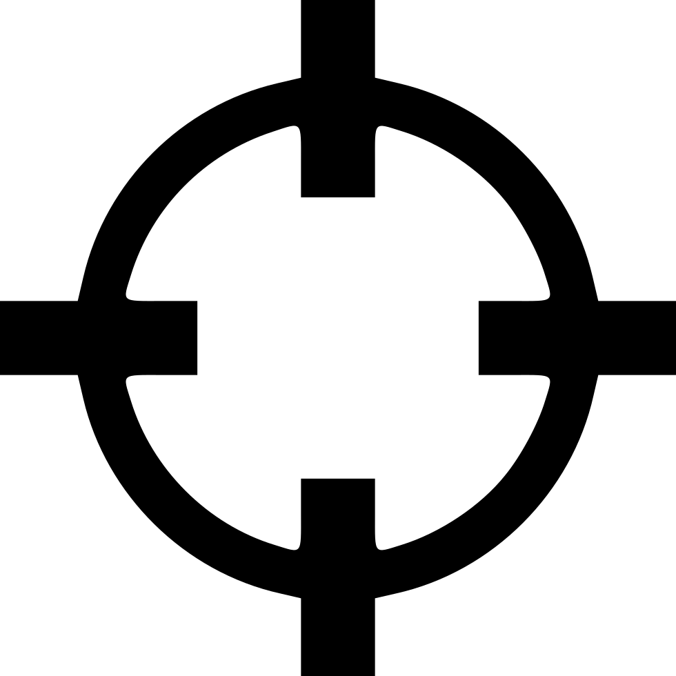 Png File Svg - Cross Hair Logo Png (980x980), Png Download