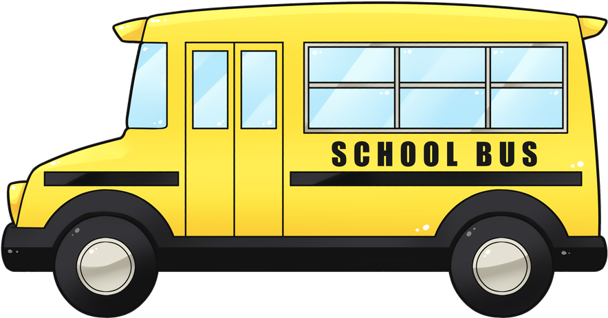 Clipart Bus Schol - School Bus Clipart Png (1000x554), Png Download