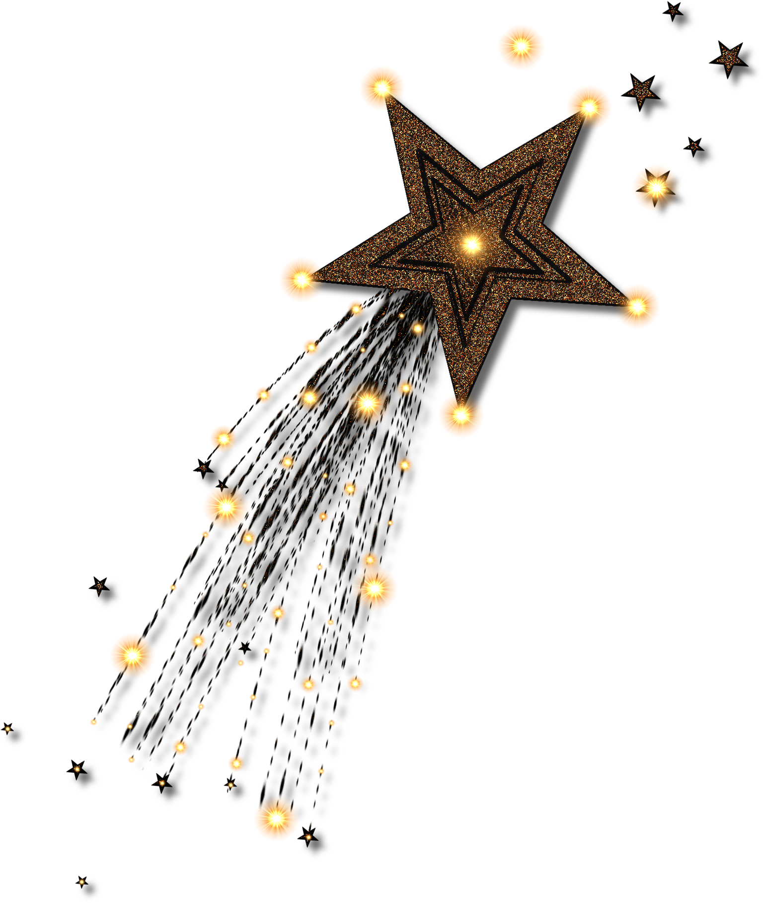 Clip Library Library Deviantart More Like Gold Clip - Transparent Background Shining Star (2000x2000), Png Download