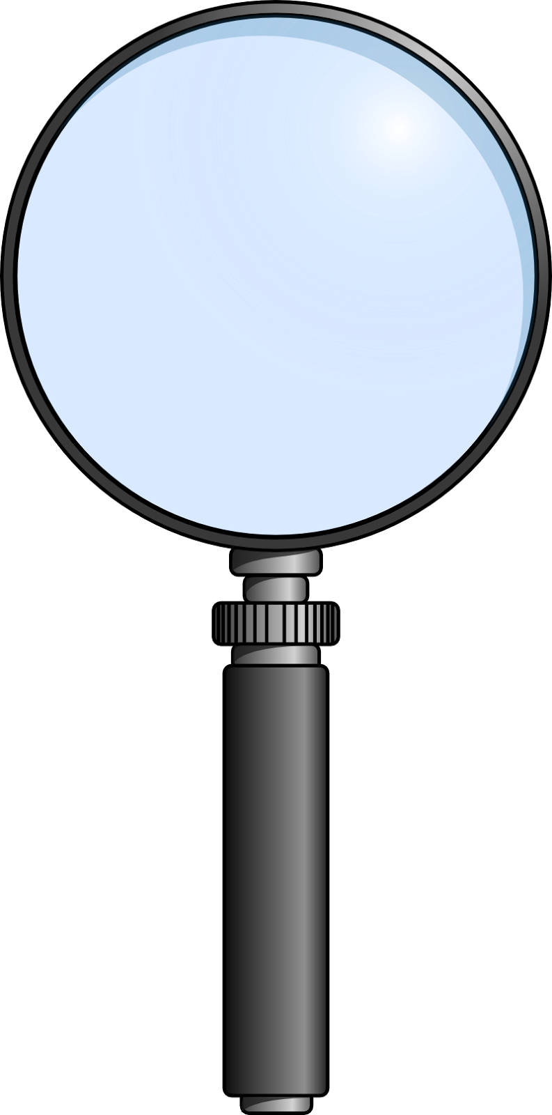 Magnifying Glass Clipart (294x593), Png Download