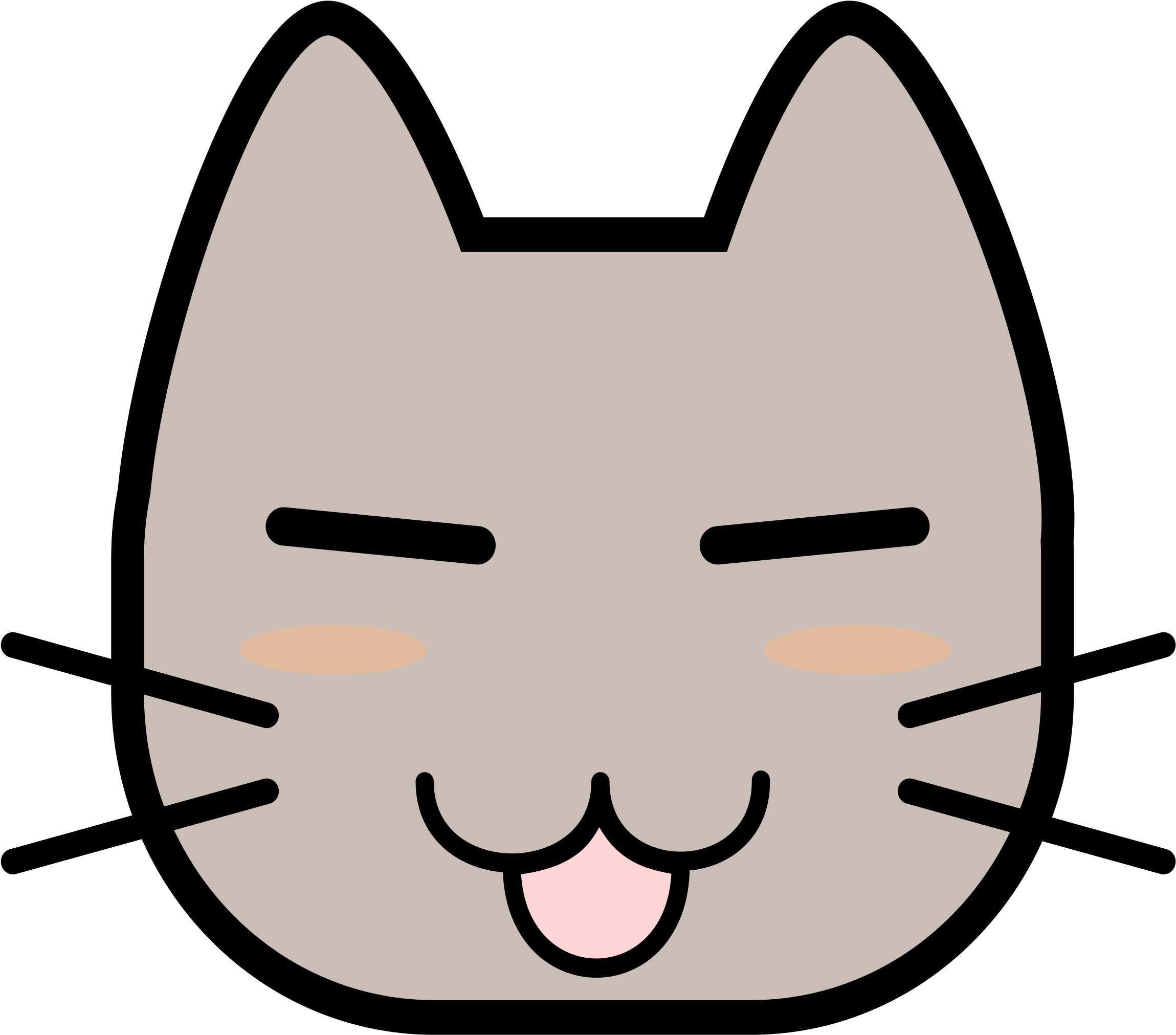 Cat Face - Catface Png (1000x1000), Png Download