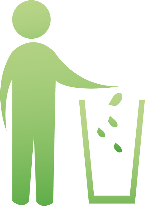 Trash Can Clipart Png Image - Green Trash Png (466x660), Png Download