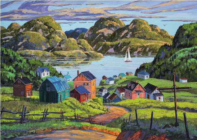 A Lake In Charlevoix - Ravensburger Canadian Mountains Puzzle - 1000 Pieces (640x640), Png Download