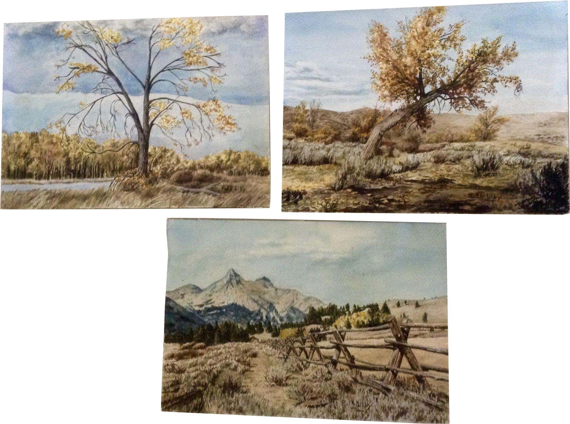 Ruth D Liby Watercolor Paintings Rural Mountains Big - Photograph (1814x1814), Png Download