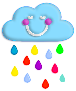 Raindrops Clipart Heart - Clip Art (375x360), Png Download