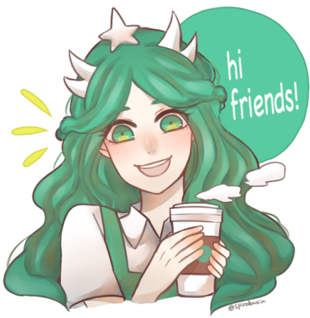2 - “ - Starbucks Gijinka (500x500), Png Download