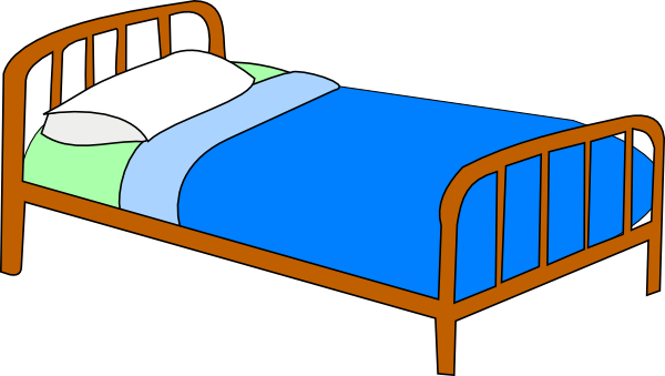 Clipart Bed - Bed Clipart (600x339), Png Download