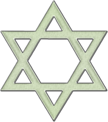 Star Of David - Star Of David Necklace Dog Tag (436x493), Png Download