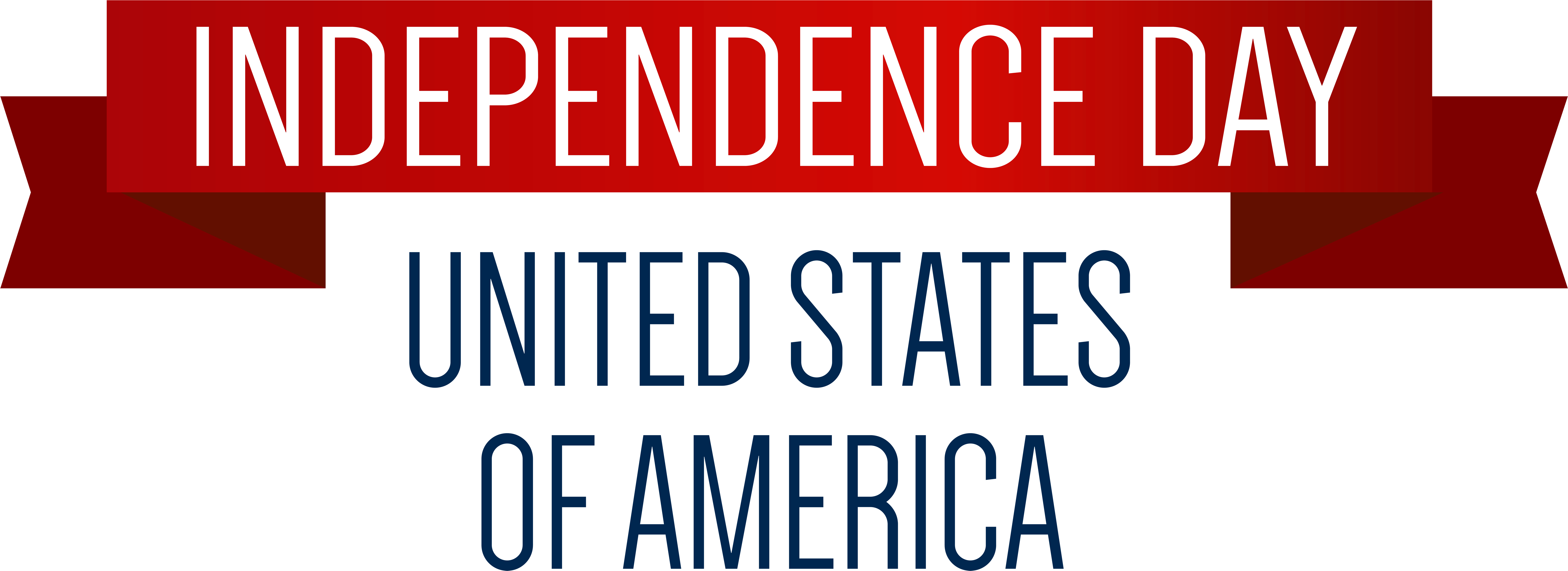 Usa Independence Day Banner Png - Banner Independence Day Png (8000x3002), Png Download